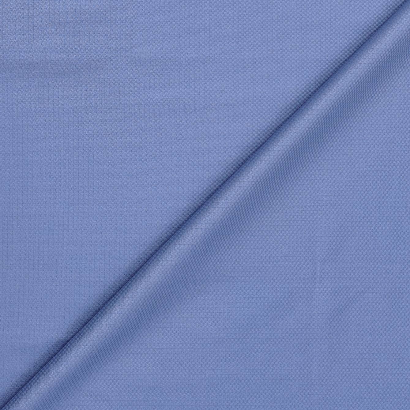 Trouser Fabric Reid & Taylor Fine Polyester Viscose Pin Check Color Cornflower Blue